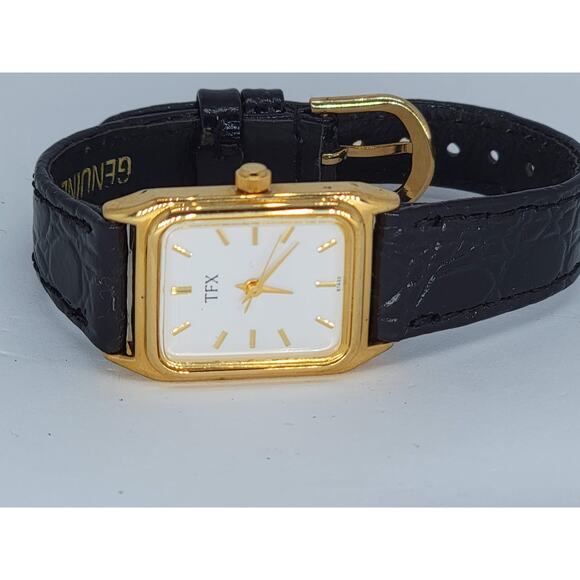 Ladies TFX Bulova Stainless Steel Back Gold Plated Watch - Picture 4 of 6